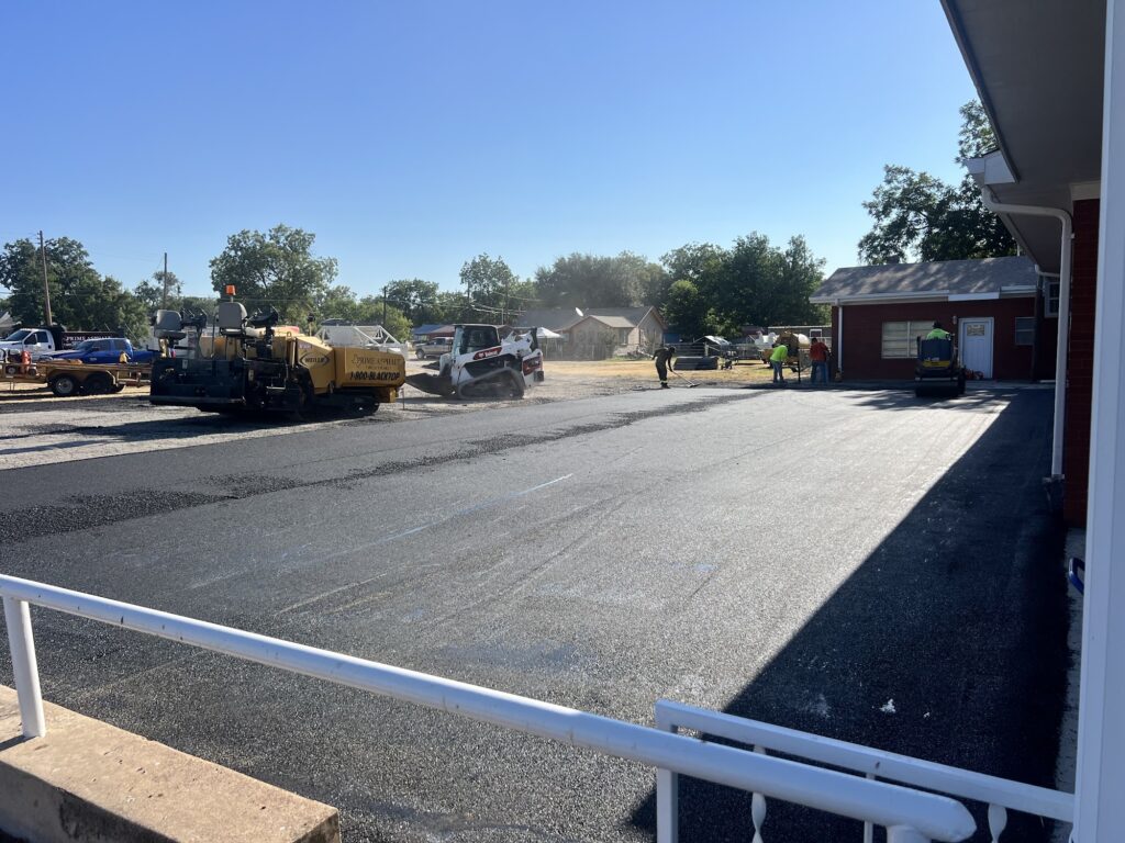 Commercial lot paving