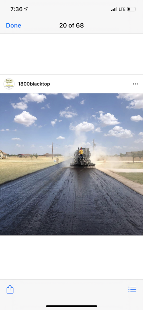 Paving a long country road